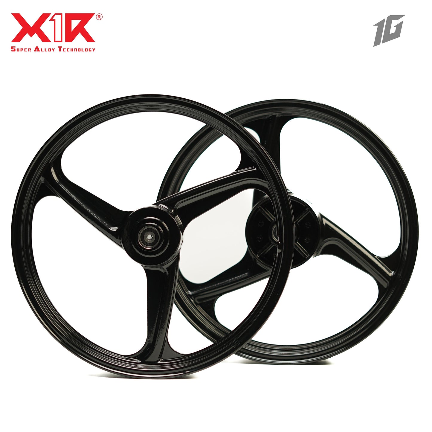 X1R ALLOY WHEEL 311 LC150/RS150 BLACK (1.6-1.85)
