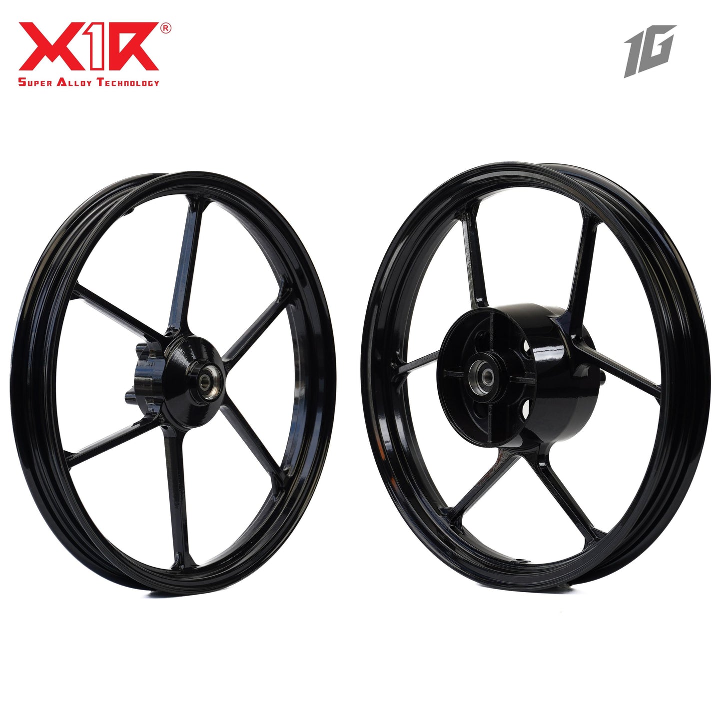 X1R ALLOY WHEEL 322 RS150 BLACK (1.6-1.85) (117-22DH)