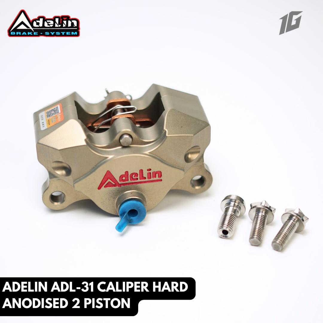 ADELIN ADL-31 7075 CALIPER HARD ANODISED 2 PISTON