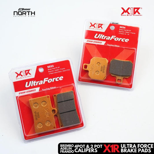 X1R ULTRA FORCE BRAKE PADS FOR  2-pot AND 4-pot (Touring Pads)