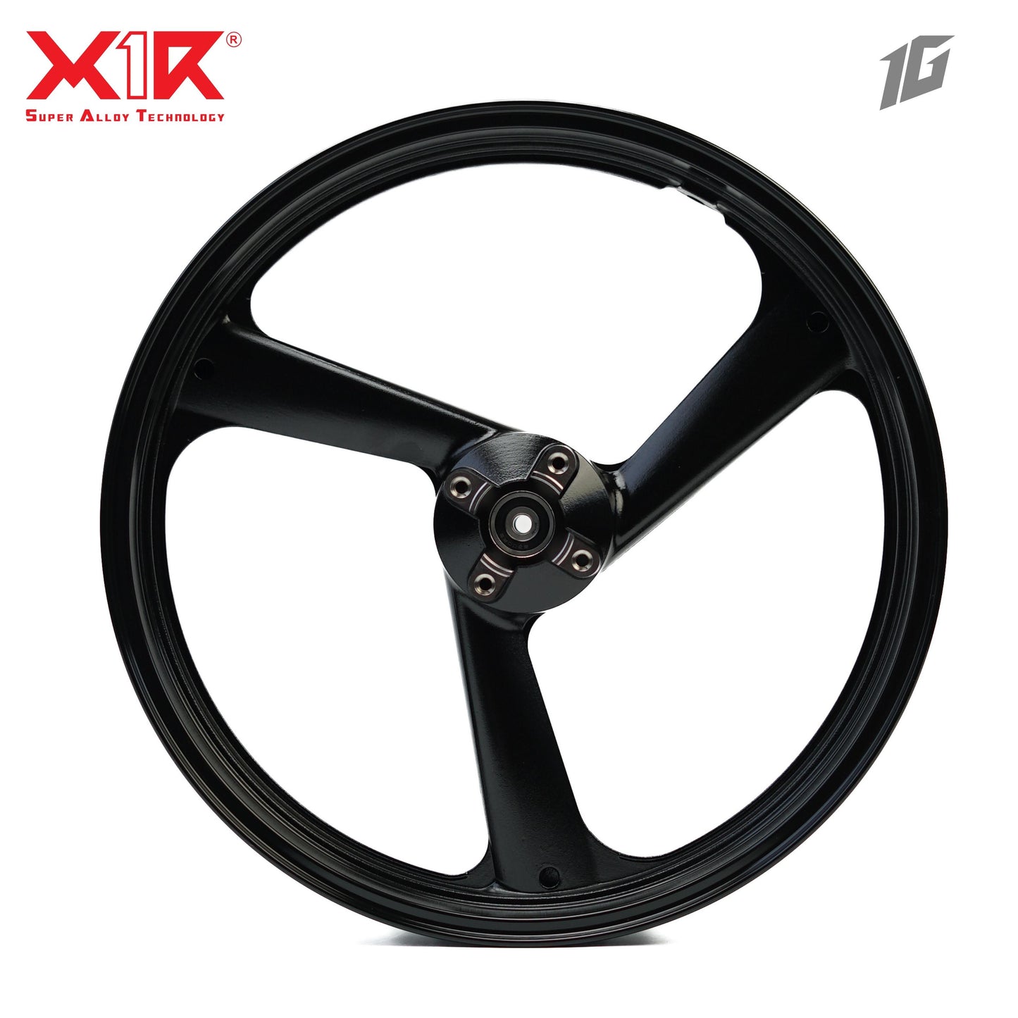 X1R ALLOY WHEEL 3 SPOKES LC150 RACING BLACK 117-1SR (2.15X17-2.75X17)