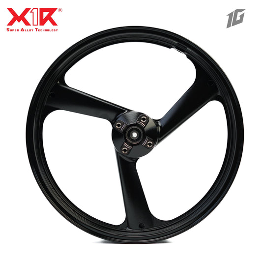 X1R ALLOY WHEEL 3 SPOKES LC150 RACING BLACK 117-1SR (2.15X17-2.75X17)
