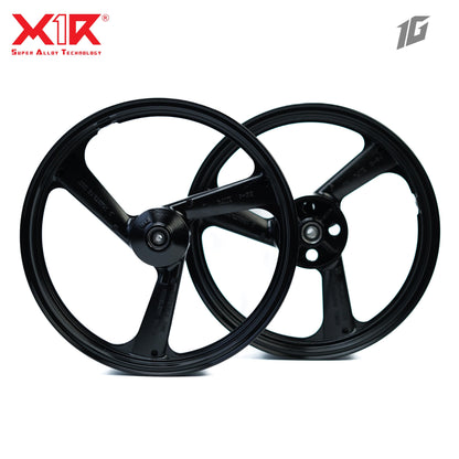X1R ALLOY WHEEL 3 SPOKES LC150 RACING BLACK 117-1SR (2.15X17-2.75X17)