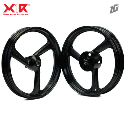 X1R ALLOY WHEEL 3 SPOKES LC150 RACING BLACK 117-1SR (2.15X17-2.75X17)
