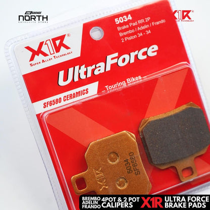 X1R ULTRA FORCE BRAKE PADS FOR  2-pot AND 4-pot (Touring Pads)