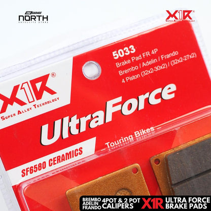 X1R ULTRA FORCE BRAKE PADS FOR  2-pot AND 4-pot (Touring Pads)
