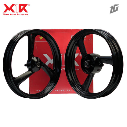 X1R ALLOY WHEEL 3 SPOKES LC150 RACING BLACK 117-1SR (2.15X17-2.75X17)