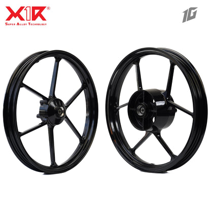 X1R ALLOY WHEEL 322 RS150 BLACK (1.6-1.85) (117-22DH)