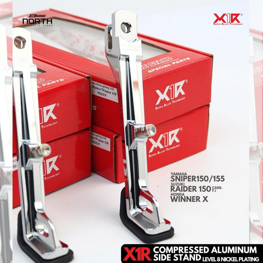 X1R COMPRESSED ALUMINUM SIDE STAND LEVEL 8 NICKEL PLATING FOR SNIPER/WINNERX/RAIDER